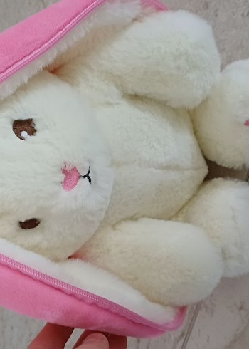 Pembe Kapüşonlu Peluş Oyuncak