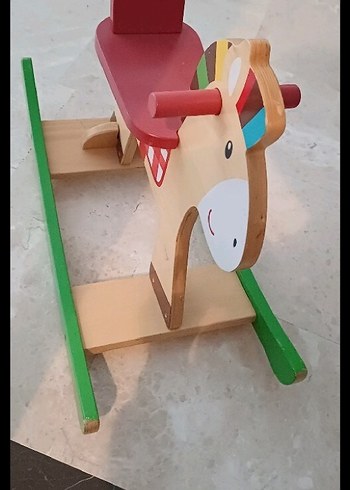 Renkli Ahşap At Oyuncağı