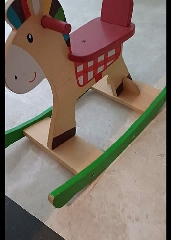 Diğer Renkli Ahşap At Oyuncağı