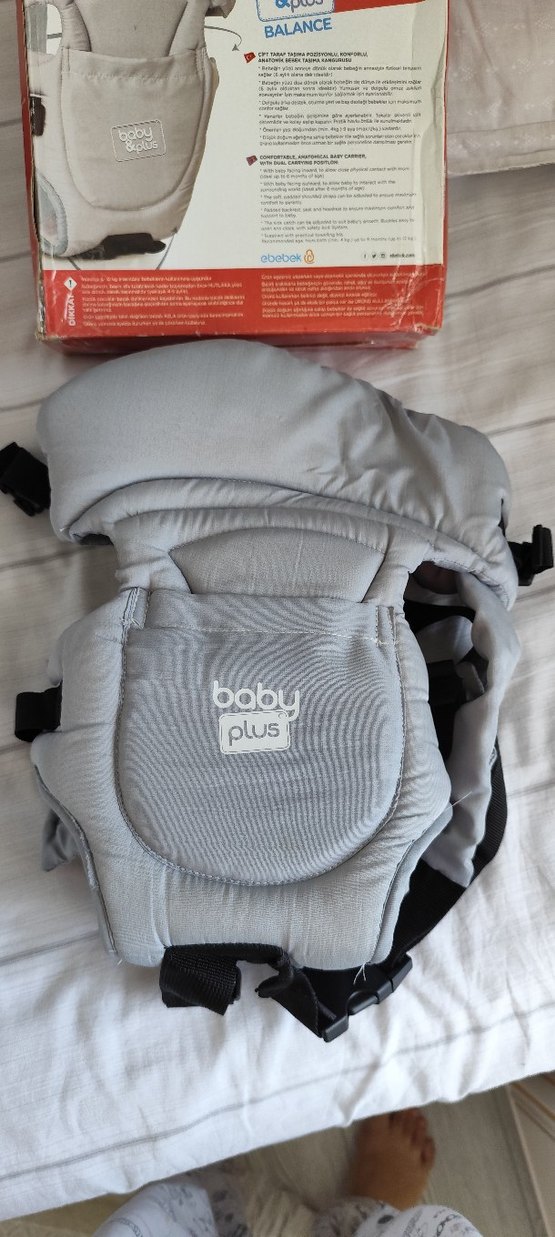 ebebek Hello Baby Gri Bebek Kangurusu - Görsel 4