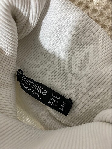 s Beden Bershka Dar uzun kollu crop
