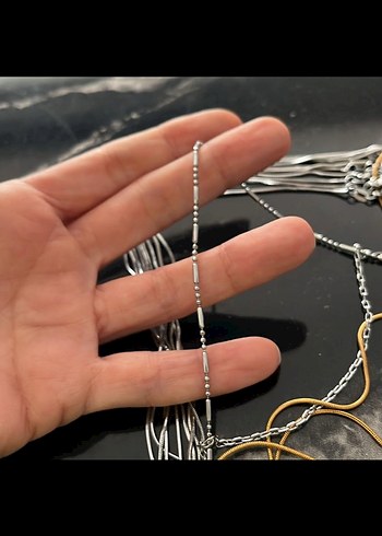 925 gümüş zincir - Görsel 7