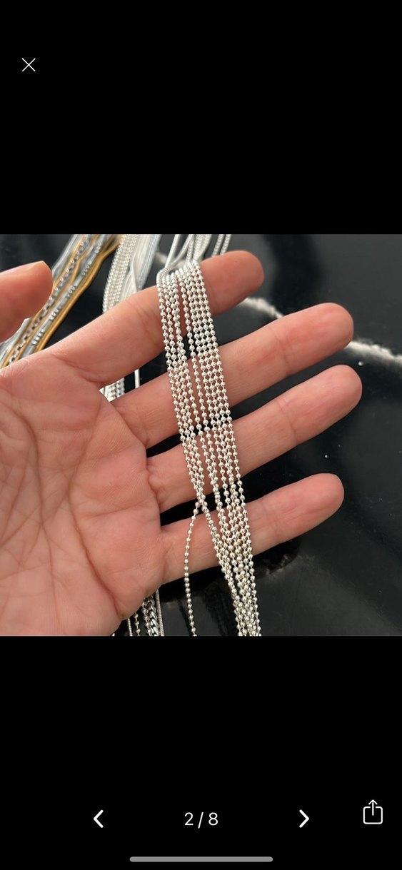 925 gümüş zincir - Görsel 2