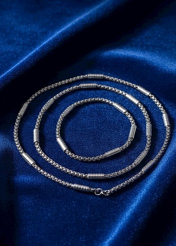 Erkek çelik kolyeler - Görsel 5