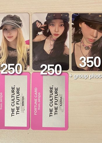 Aespa karina giselle pc photocard