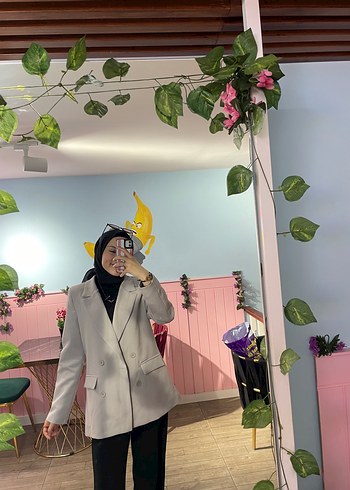 Gri Kadın Blazer Ceket - Görsel 5