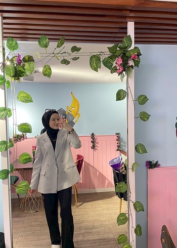 Gri Kadın Blazer Ceket - Görsel 7