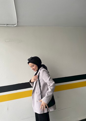 Gri Kadın Blazer Ceket - Görsel 2