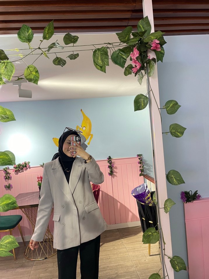 Gri Kadın Blazer Ceket - Görsel 5