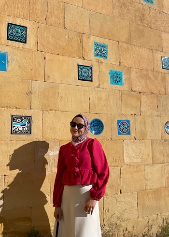 Pembe etek üstü gömlek - Görsel 2