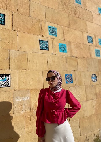 Pembe etek üstü gömlek - Görsel 5