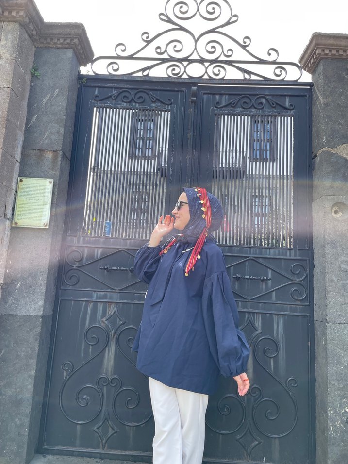 Lacivert gömlek - Görsel 5