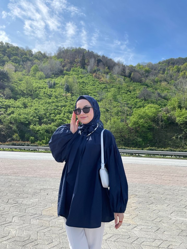 Lacivert gömlek - Görsel 2