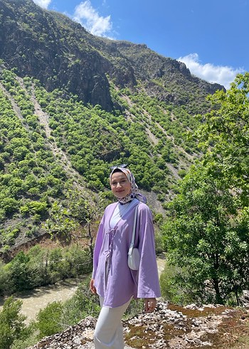 Mor kimono - Görsel 3