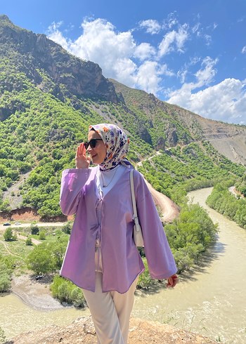 Mor kimono - Görsel 4