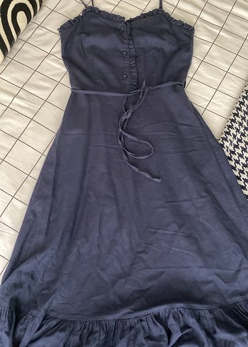 LC Waikiki Lacivert Midi Elbise
