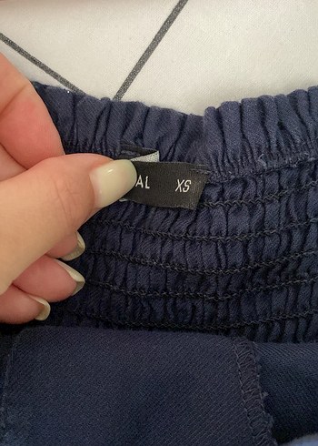 xs Beden Lacivert Midi Elbise