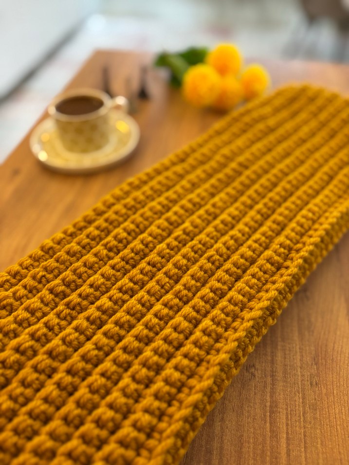 Bohem Tarzı Örgü Kadın Atkı - Görsel 2