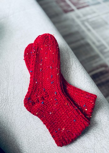 Örgü El emeği Çorap - Görsel 2