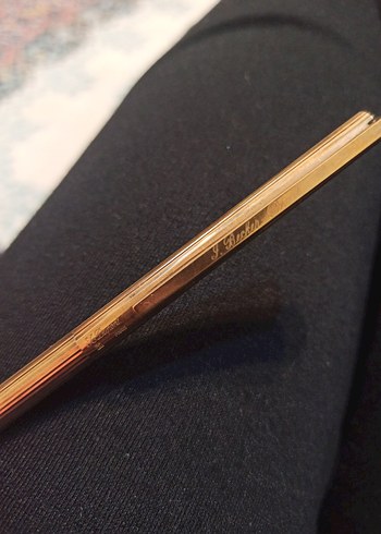 22 ayar Altın kaplama Tükenmez Kalem ve saaat - Görsel 4