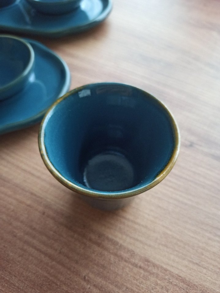 keramika Seramik Fincan ve Tabak Seti - Görsel 3