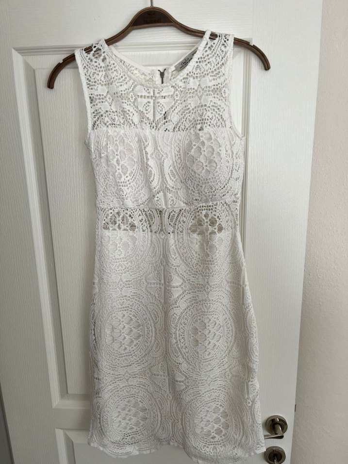 Pudra Pembe Drapeli Midi Elbise - Görsel 4