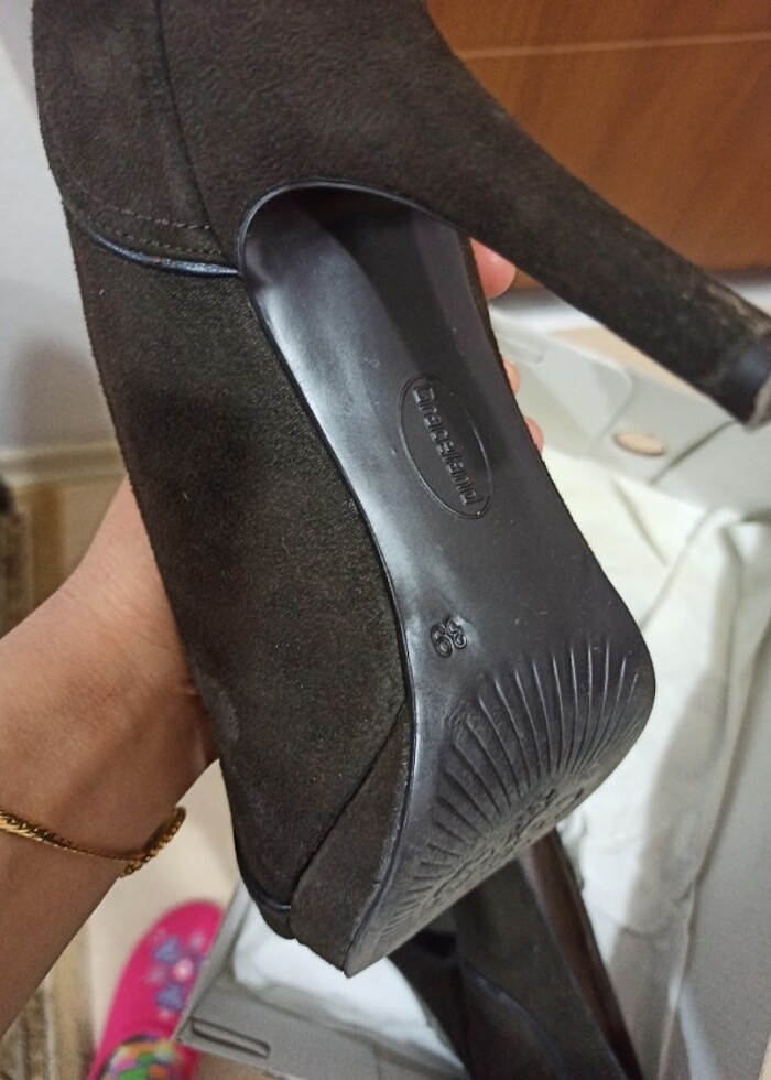 Kemerli topuklu ayakkabı  - Görsel 2