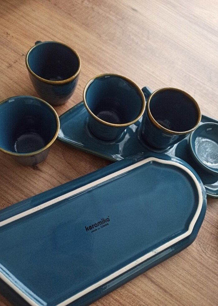 Kahve fincan ve bardak seti - Görsel 3