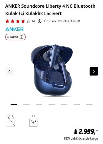 ANKER Soundcore Liberty 4 NC Bluetooth Kulak İçi Kulaklık