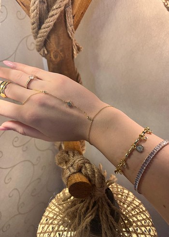 Gold Taşlı Tektaş - Görsel 2