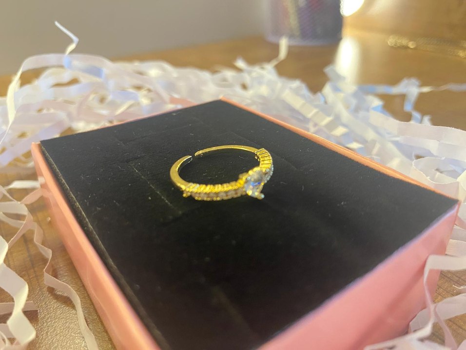 Gold Taşlı Tektaş - Görsel 5