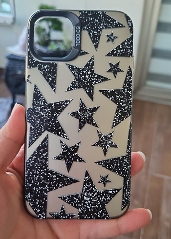 iphone 11 Siyah Parlak Yıldızlı Telefon Kılıfı - Görsel 2
