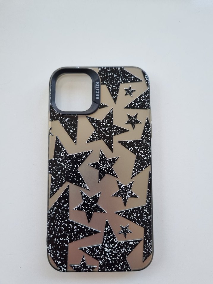 iphone 11 Siyah Parlak Yıldızlı Telefon Kılıfı - Görsel 3