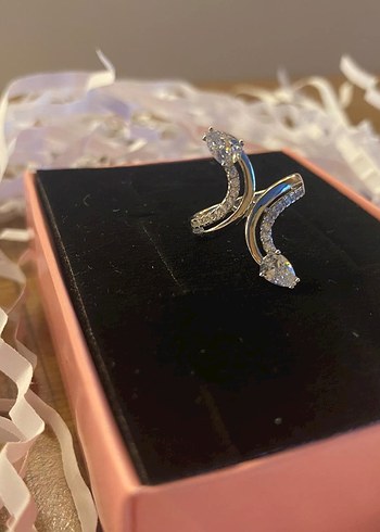 Gri Yılan Desenli Yüzük - Görsel 3