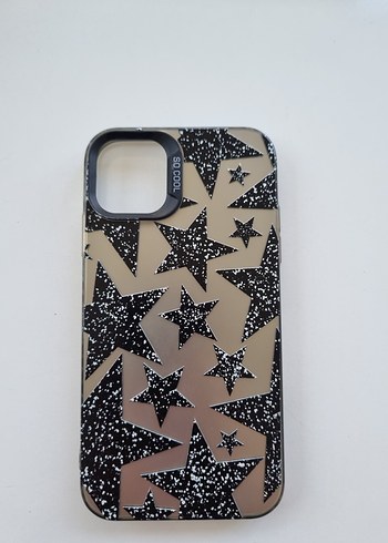 iphone 13 Siyah Parlak Yıldızlı Telefon Kılıfı - Görsel 3