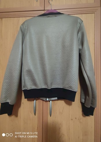 Kadın vizon Fermuarlı Ceket - Görsel 2