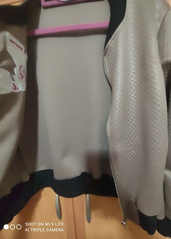 Kadın vizon Fermuarlı Ceket - Görsel 3