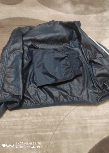 Erkek Çocuk Lacivert Fermuarlı Yağmurluk Takımı - Görsel 4