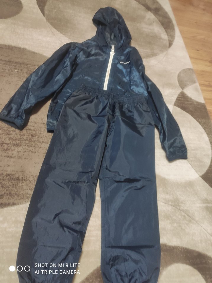 Erkek Çocuk Lacivert Fermuarlı Yağmurluk Takımı - Görsel 3