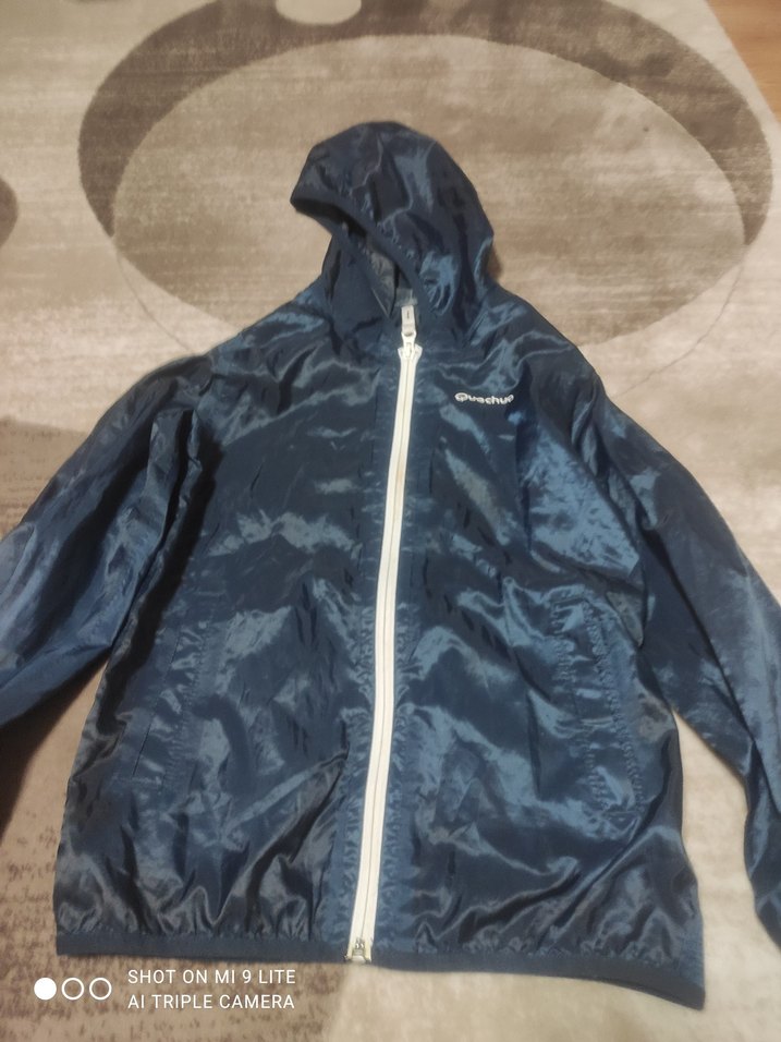 Erkek Çocuk Lacivert Fermuarlı Yağmurluk Takımı - Görsel 2