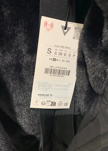 Zara Parka S KAPÜŞONSUZ - Görsel 5
