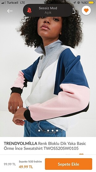 Renkli sweatshirt