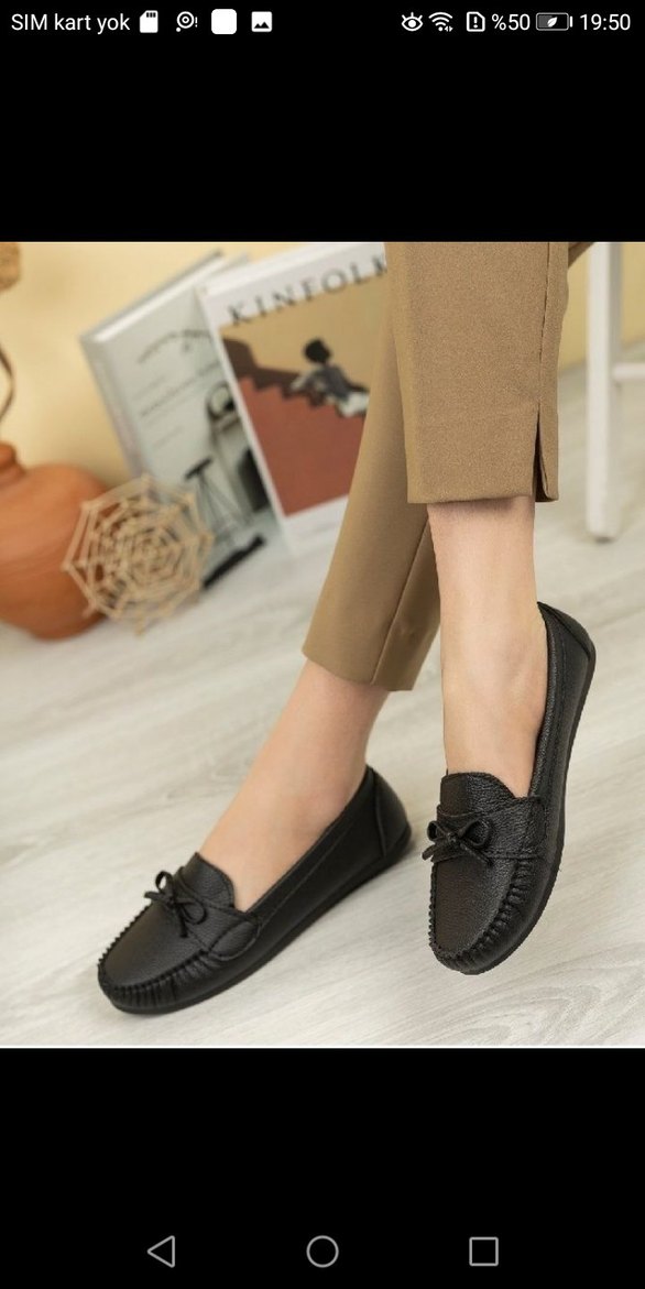 Siyah Kadın Günlük Babet - Görsel 2