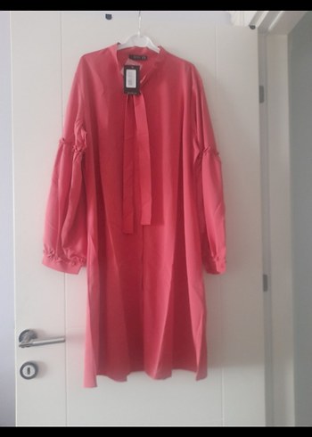 Uzun Kollu Fırfırlı Kadın Tunik - Görsel 2