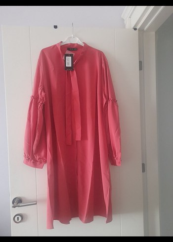 Uzun Kollu Fırfırlı Kadın Tunik - Görsel 7