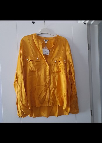 Sarı Düğmeli Kadın Gömlek - Görsel 7