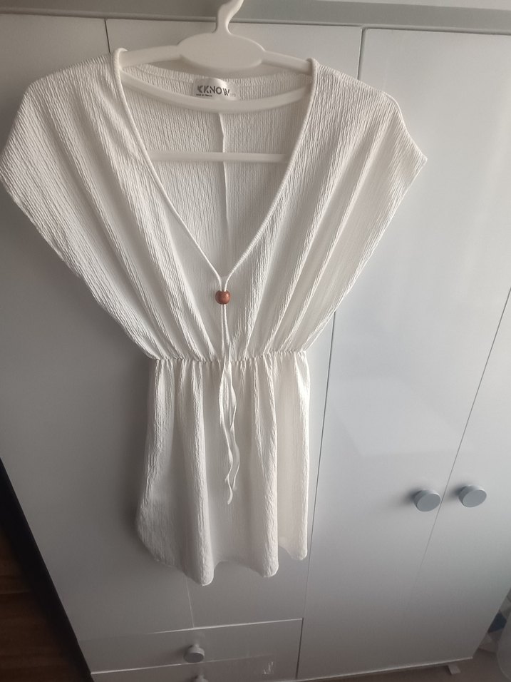 v yaka belden lastikli pareo - Görsel 2