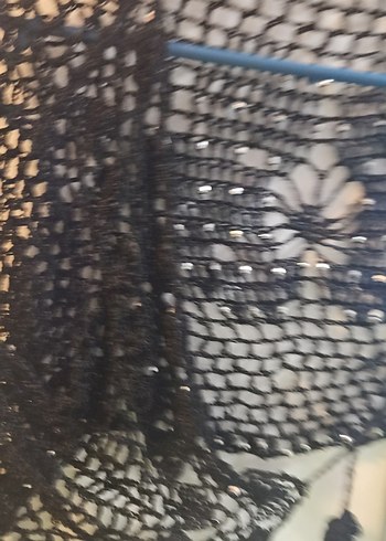 Diğer Dantel Detaylı Siyah Kadın Örgü bolero