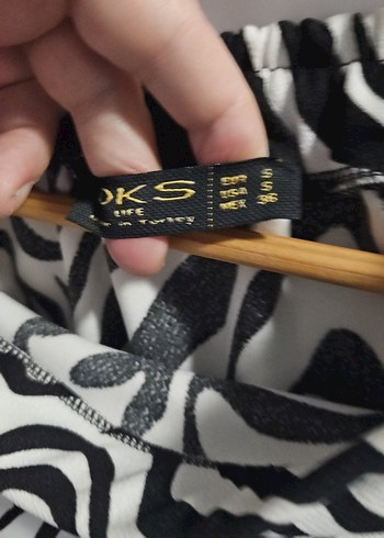 Zebra Desenli Drapeli etek - Görsel 4