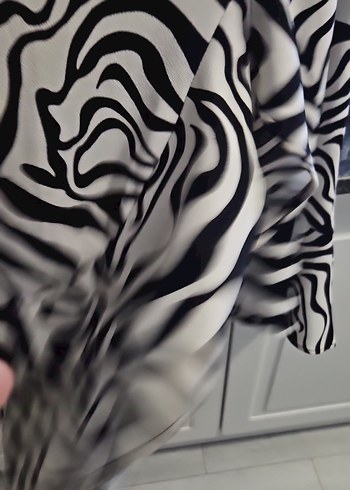 Zebra Desenli Drapeli etek - Görsel 2